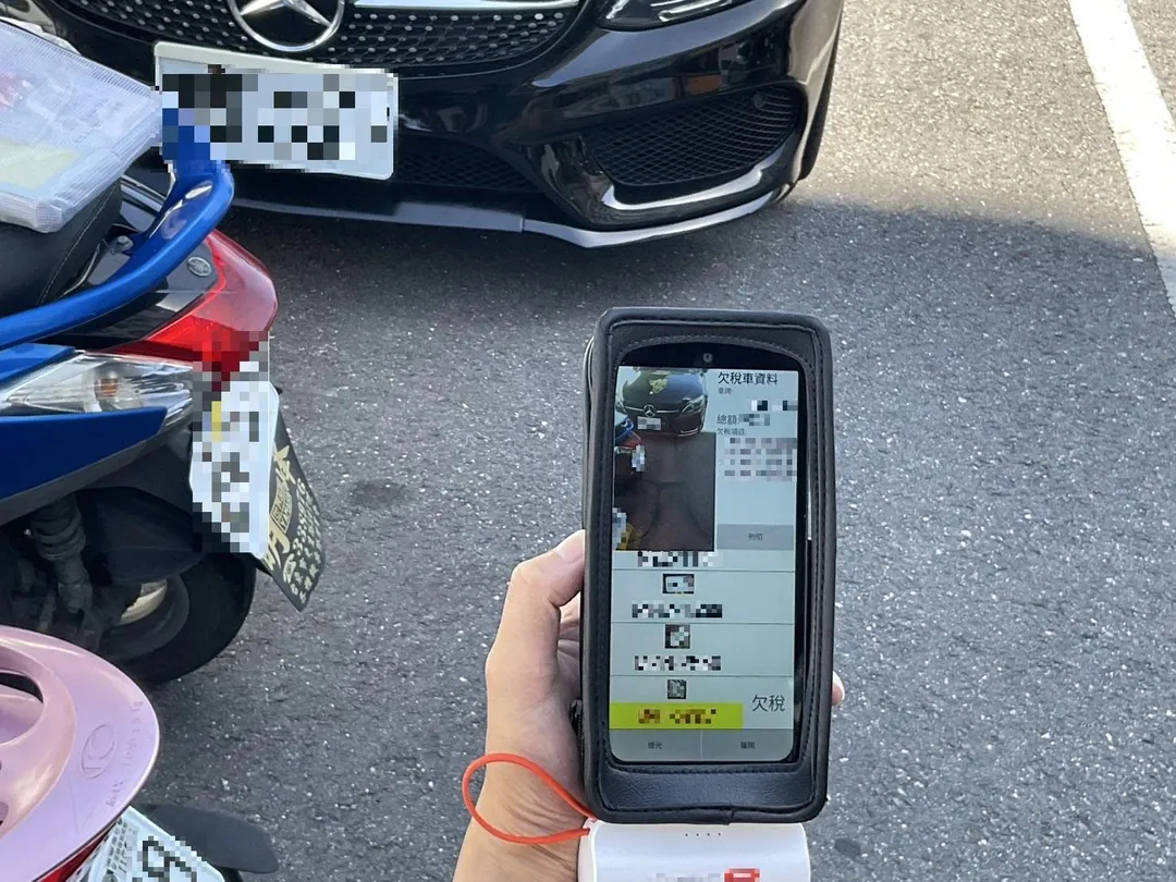 AI行動神捕查獲車輛畫面。（圖／花蓮分署提供）