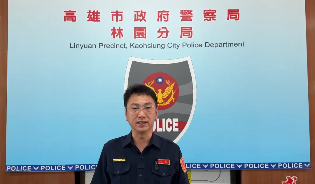 高雄市警察局林園分局表示，後續將聯繫公路監理機關，以釐清該車是否依規定申請臨時通行證，由於該車輛於燈號轉換時通行，警方將通知該車駕駛到案說明釐清。（圖／警方提供）