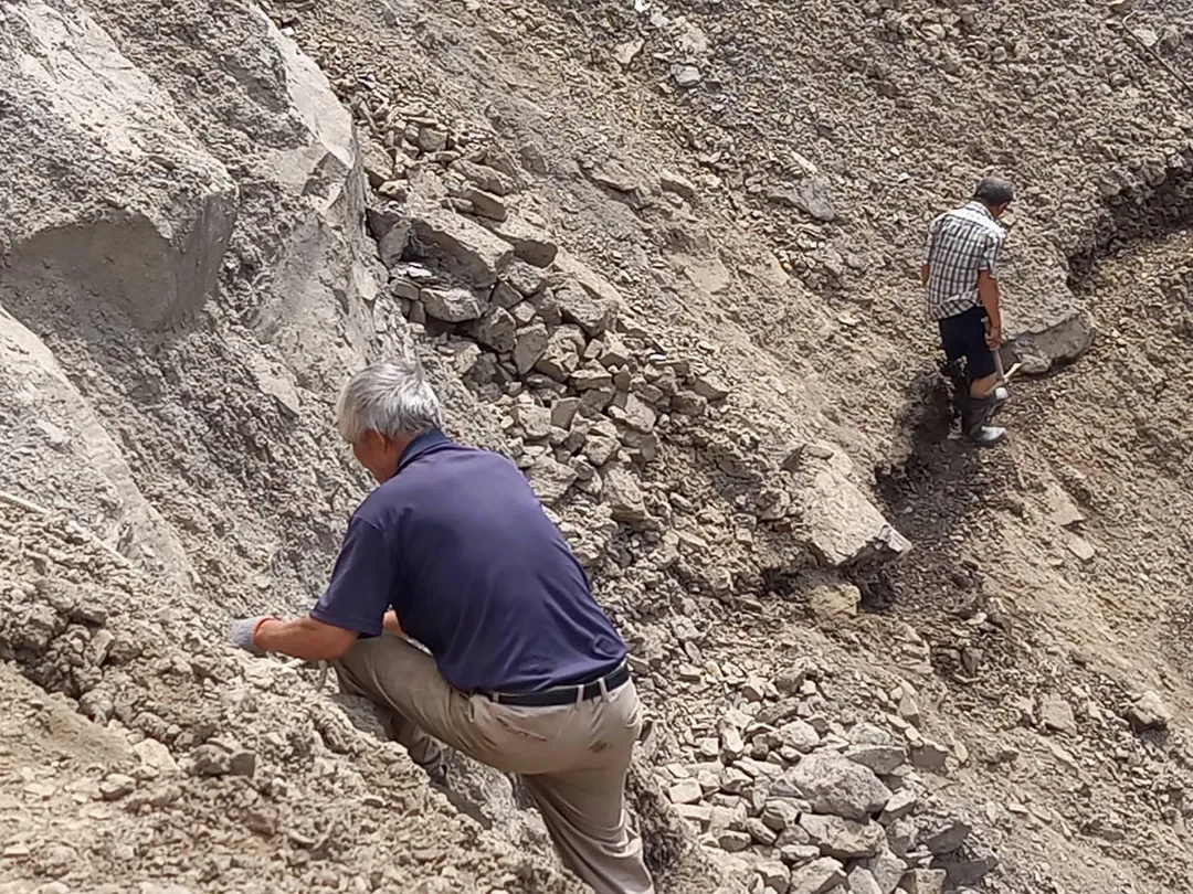 苗栗縣南庄鄉遭受風災還在修復中，部落族人自行在山壁開闢1條道路運送物資和生產的甜柿。（圖／中天新聞）