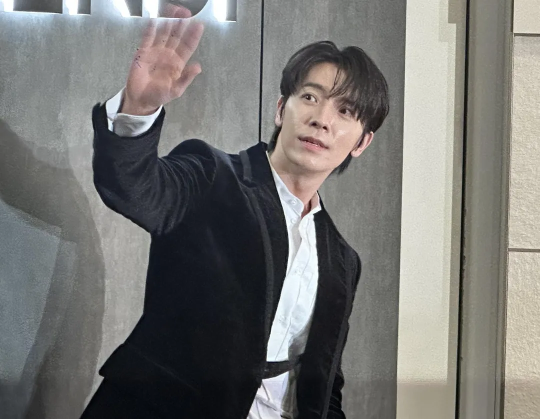 Super Junior成員東海23日現身台北101,出席精品品牌酒會活動。(圖/記者 伍映澄 攝)