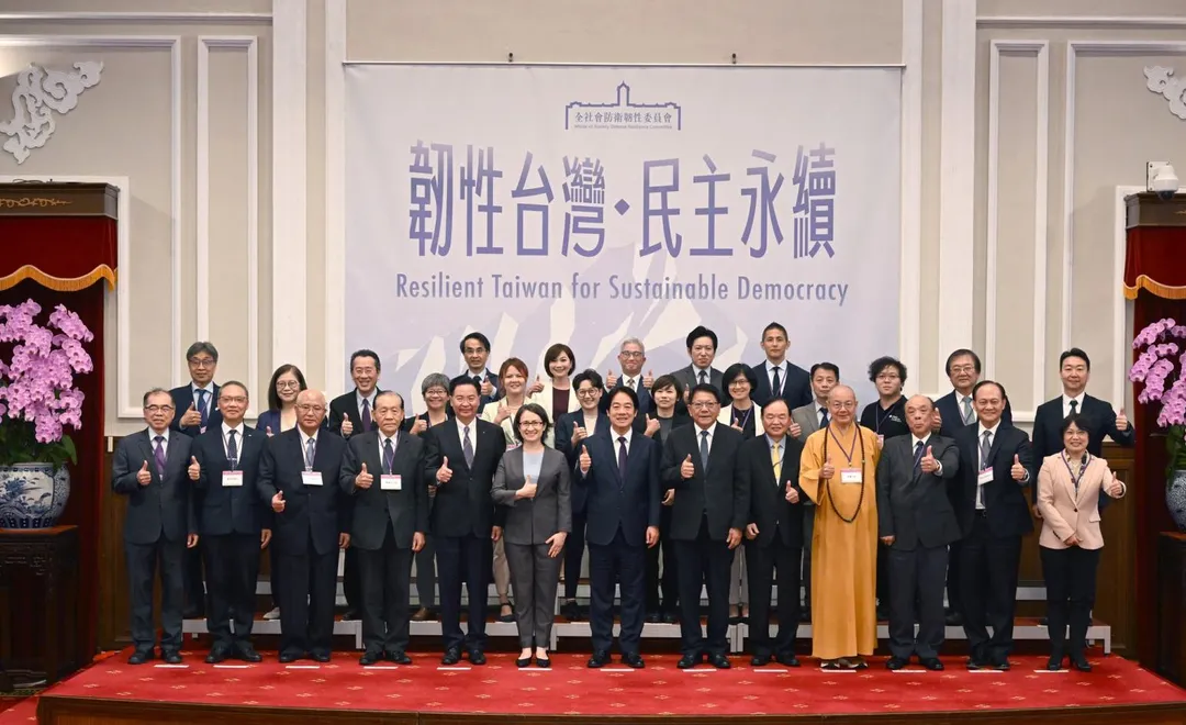 圖為賴清德主持全社會防衛韌性委員會第一次委員會議。（圖/總統府提供）