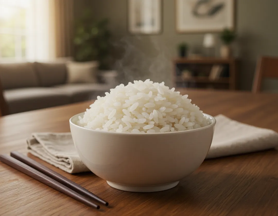 圓短粒米、壽司米等糯米類,這類米種的支鏈澱粉比例接近百分之百,冰過再加熱對改善血糖反應非常有限。(示意圖/AI生成)
