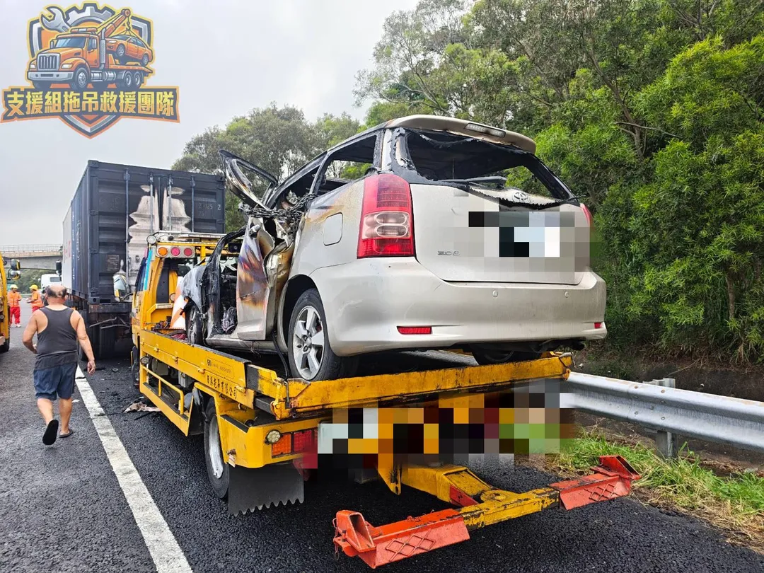 車禍現場。(圖/支援組拖吊救援團隊授權提供)