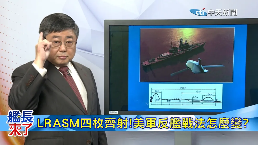 前海軍艦長呂禮詩，解析美軍梭魚500等低成本飛彈(圖/中天電視)