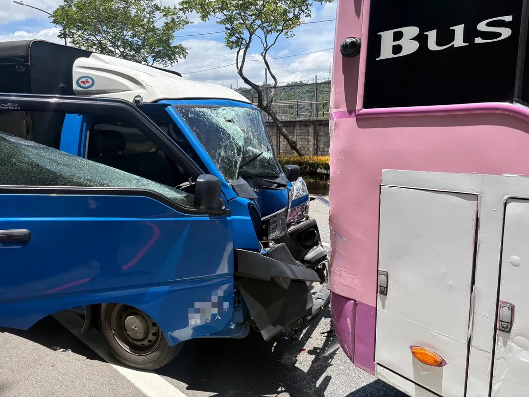 車禍現場。（圖／警方提供）