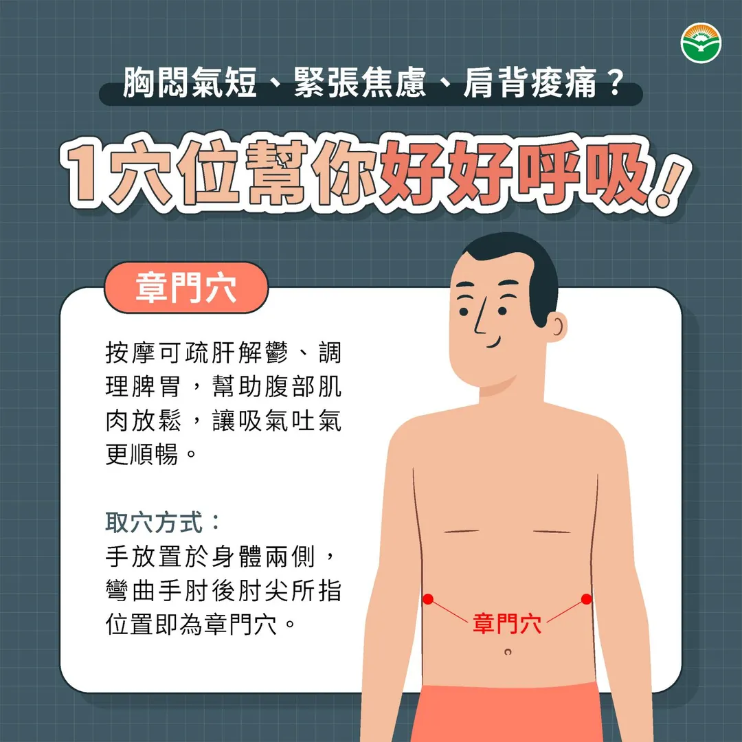 在輔助工具方面,陳証豪醫師介紹了「章門穴」的應用。(圖/馬光中醫)