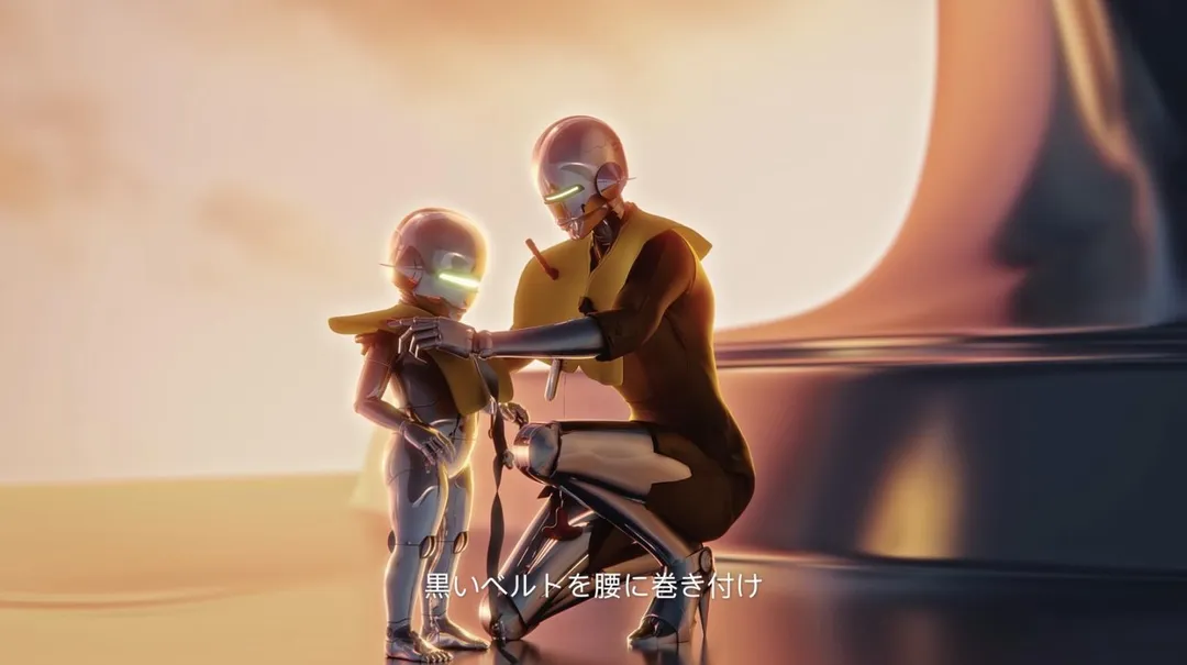 SAUVAGE.TV為本影片特別打造的Kid Robot。這角色由空山基老師親自把關與藝術監修，帶來極具前瞻性的視覺驚喜。（圖／星宇航空提供）