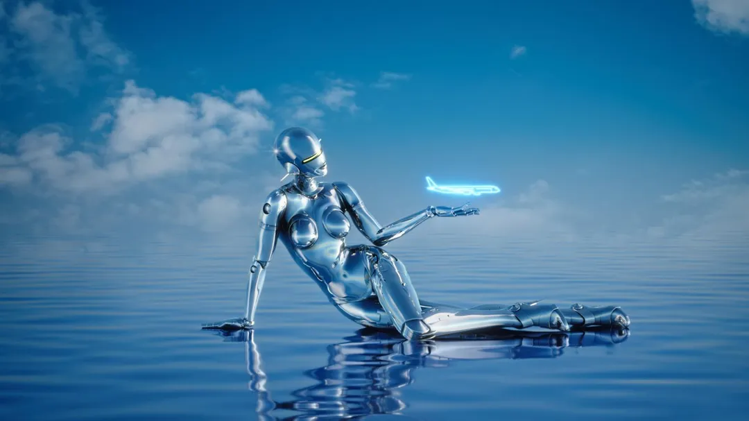 Sexy Robot金屬關節折射出的光芒與現代感十足的客艙空間相互輝映，引領旅客展開一場獨一無二的飛行旅程。（圖／星宇航空提供）