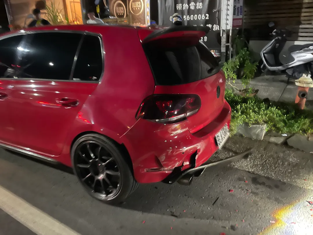 車禍現場。（圖／警方提供）