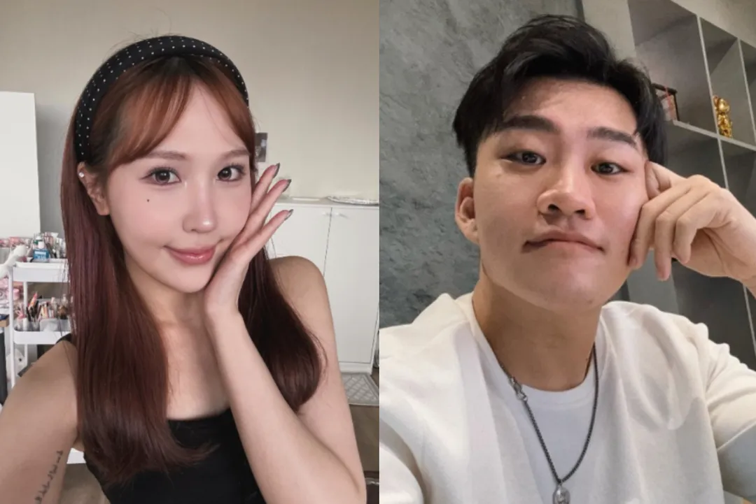 蕭伊與Joeman因在社群平台互退追蹤,讓分手話題引發討論。(圖/翻攝自蕭伊、Joeman IG)