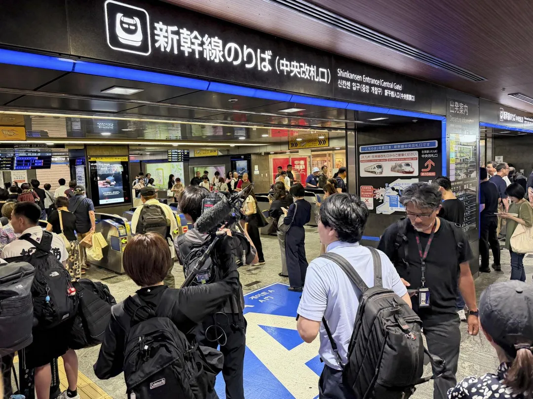 熊本強震，九州新幹線暫時停駛。（圖／路透）