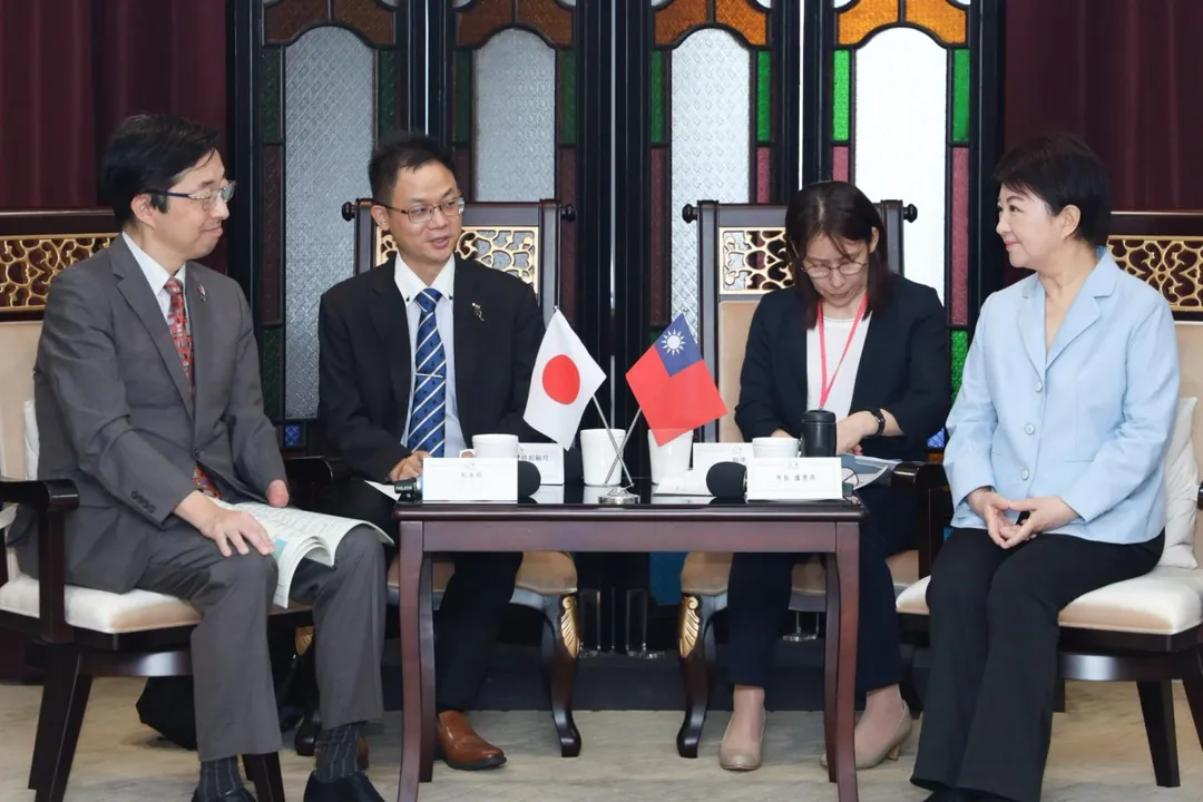熊本縣知事木村敬一行28日拜會台中市政府，並與市長盧秀燕會面。（圖／翻攝台中市府官網）