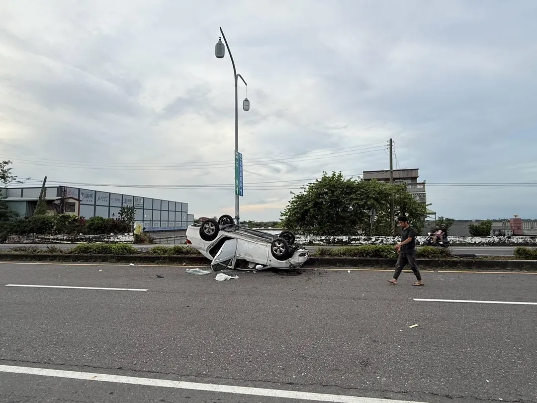 車禍現場。（圖／中天新聞）