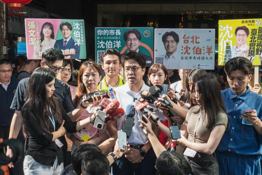 沈伯洋受訪。（圖/沈伯洋辦公室提供）