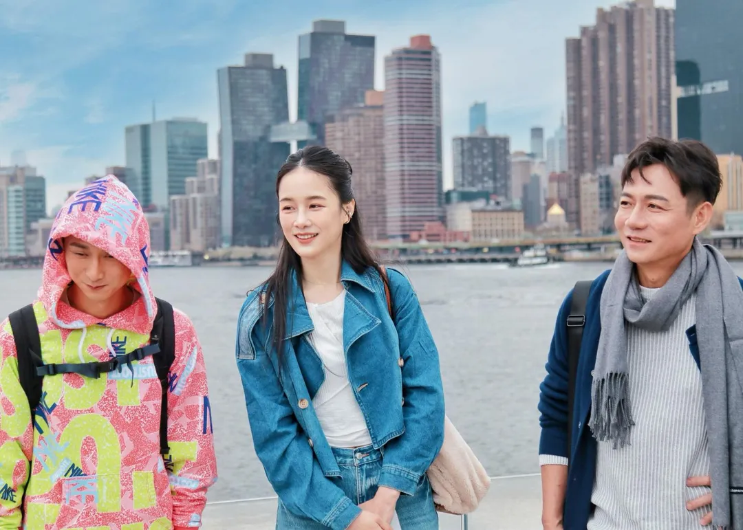 浩子、千千、陳隨意至美國紐約出外景。(圖/三立提供)