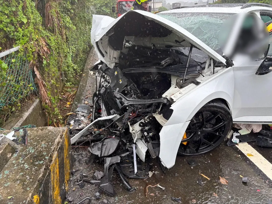 車禍現場。（圖／中天新聞）