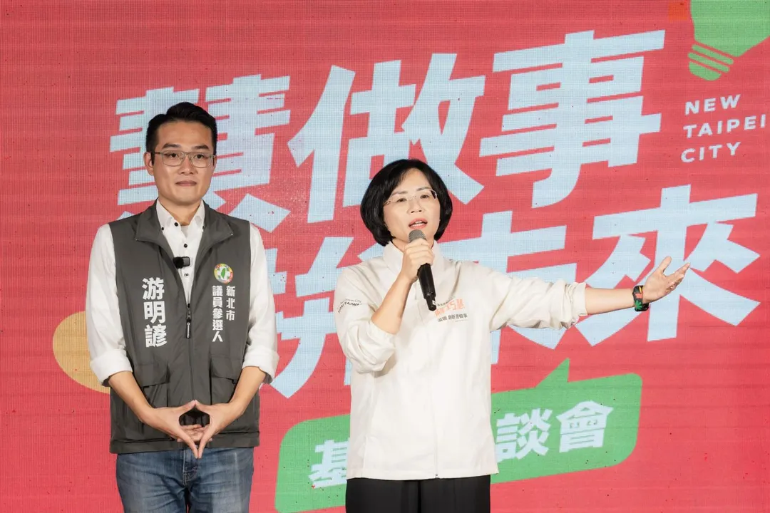 民進黨新北市長參選人蘇巧慧被對手陣營質疑是「晉慧帝」。（圖／蘇巧慧競辦提供）