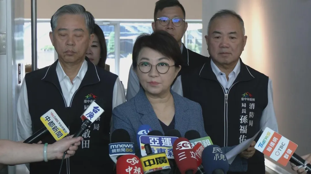 台中市長盧秀燕。（圖／中天新聞）