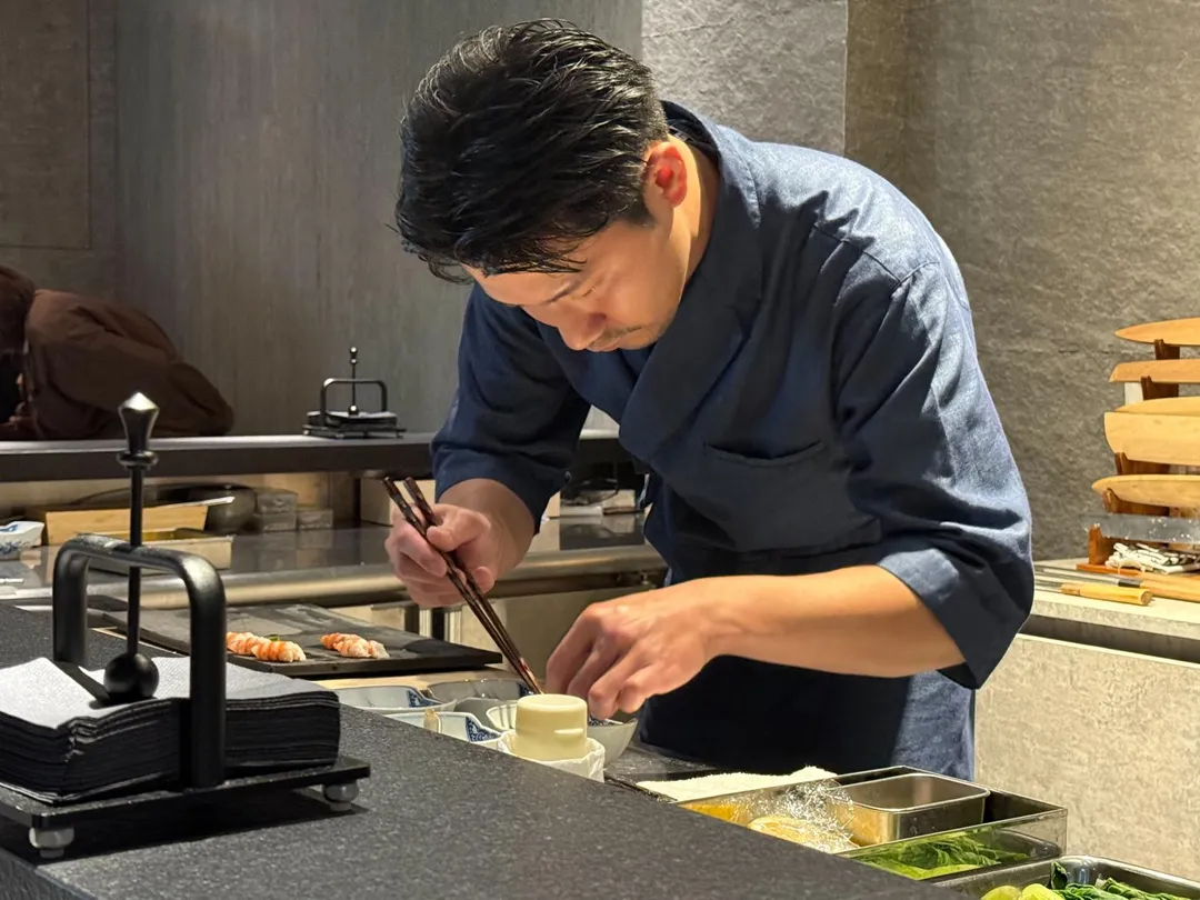 會席料理板前型態不多見。（圖／黃宏輝提供）