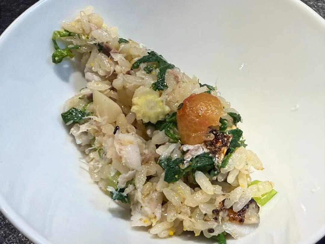 番茄玉米筍青江菜。（圖／黃宏輝提供）