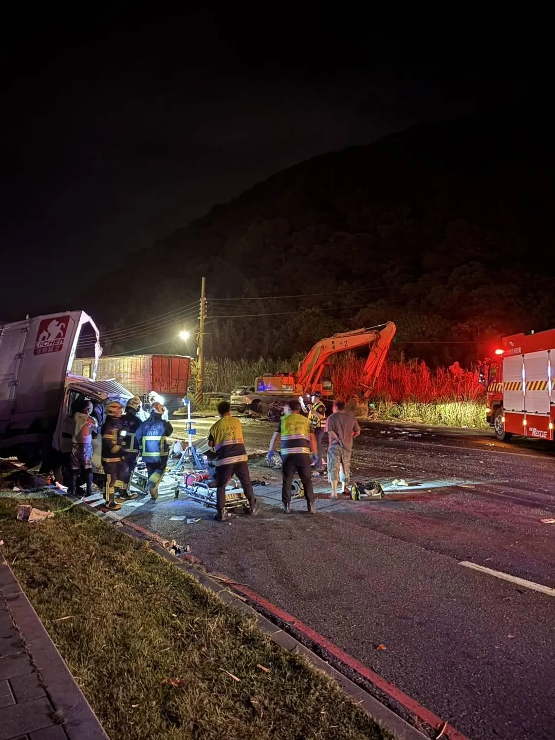 車禍現場。(圖/警方提供)