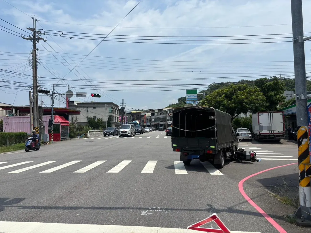車禍現場。（圖／中天新聞）