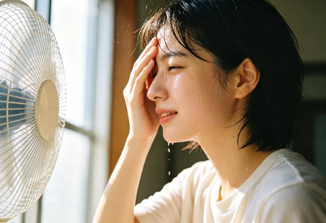 重症醫師黃軒提醒,暴雨前氣溫仍高、濕度快速上升,即使沒有烈日,人體也可能因汗液難以蒸發而散熱失敗。(示意圖/AI生成圖)