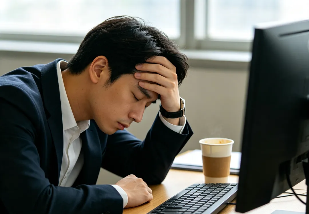 長期睡眠不足、心理壓力與久坐通常不是心肌梗塞的唯一原因，卻可能透過交感神經活化、血壓升高、胰島素阻抗。（示意圖／AI生成圖）