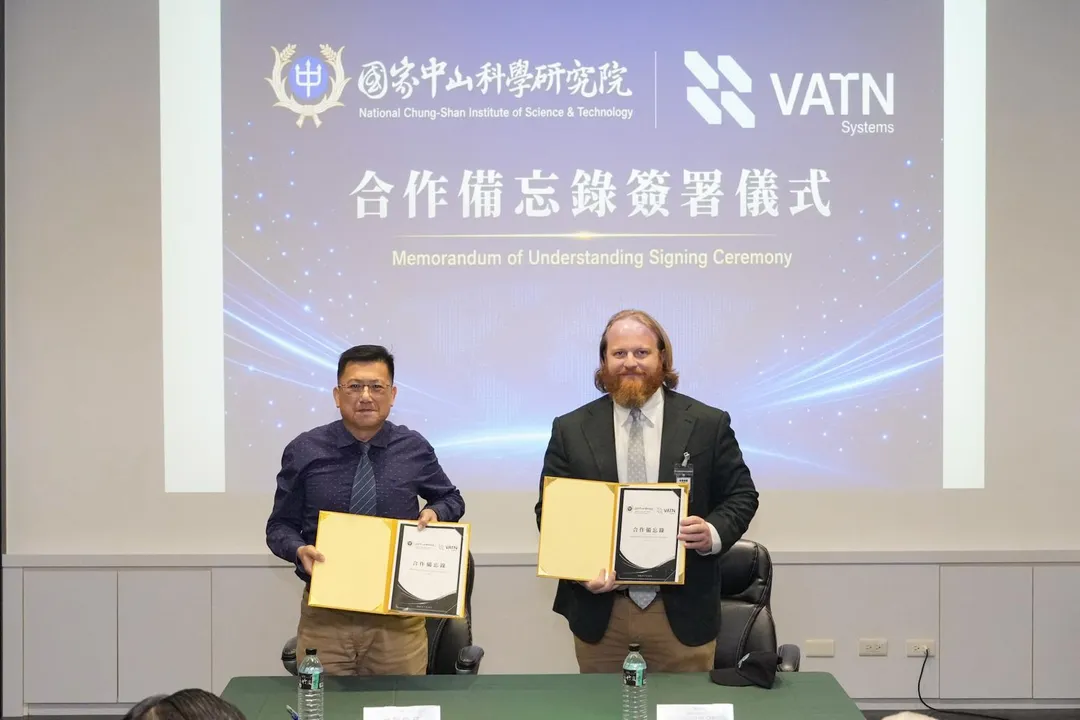 中科院與美商VATN簽署水下載具合作備忘錄。(圖/中科院)