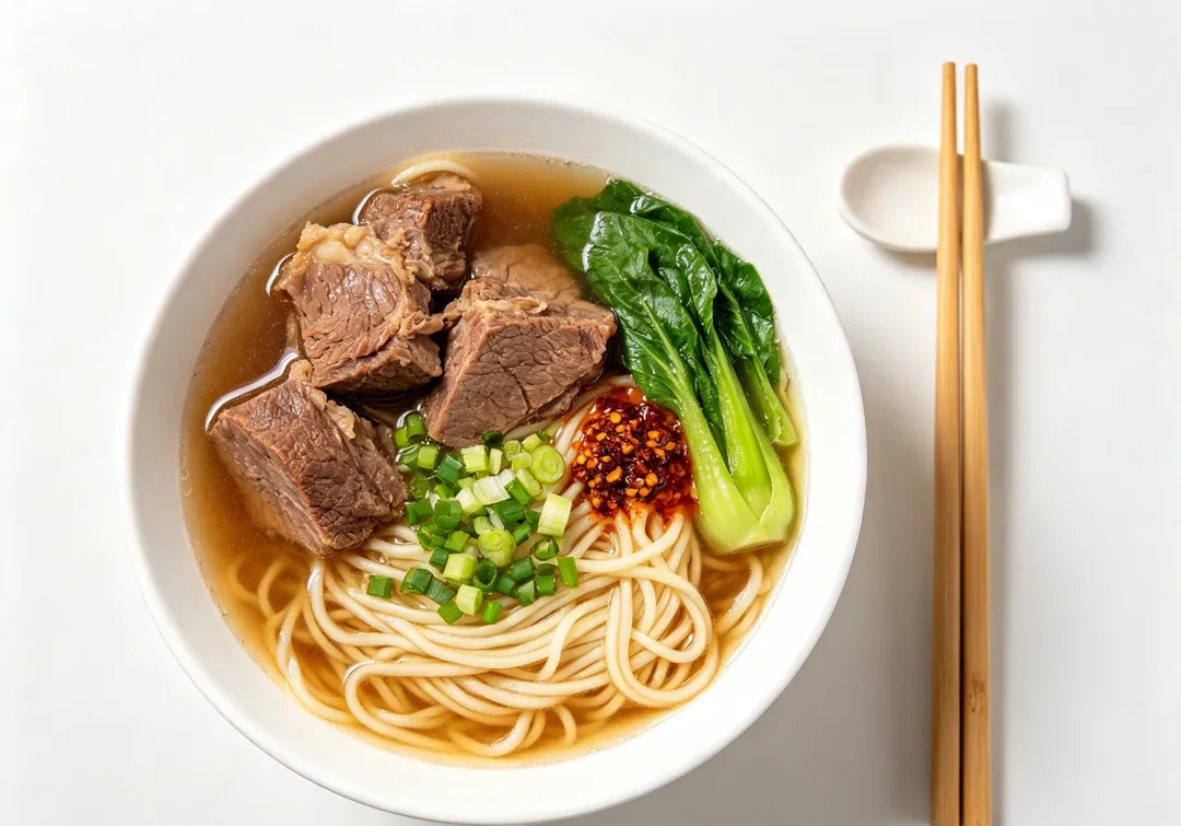 如果特別愛吃牛肉麵，高敏敏建議可優先選擇清燉湯底，少選紅燒或番茄口味。（示意圖／AI生成圖）