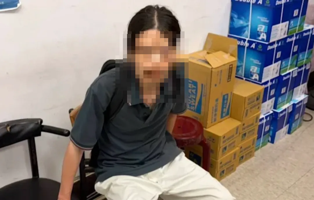 男子無故虐貓遭查獲送辦。（圖／翻攝畫面）