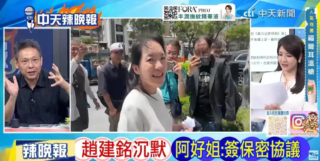 時事評論員謝寒冰在中天《鄭亦真辣晚報》討論陳幸妤藏政治考量？。(圖/鄭亦真辣晚報2026.08.19)