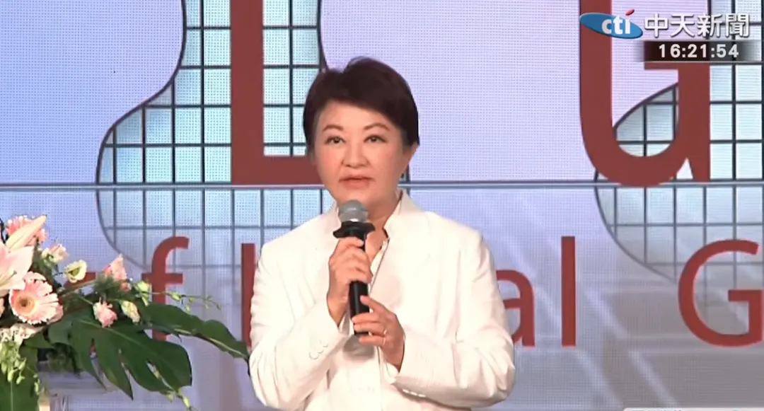 盧秀燕20日致詞。（圖／中天新聞）