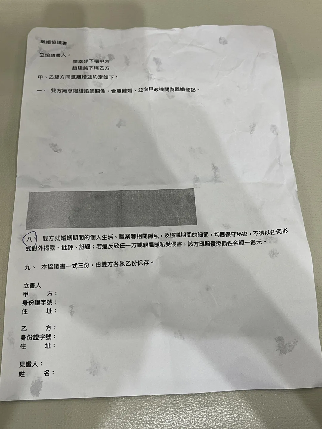 趙建銘在機場發出的聲明。(圖/中天新聞)