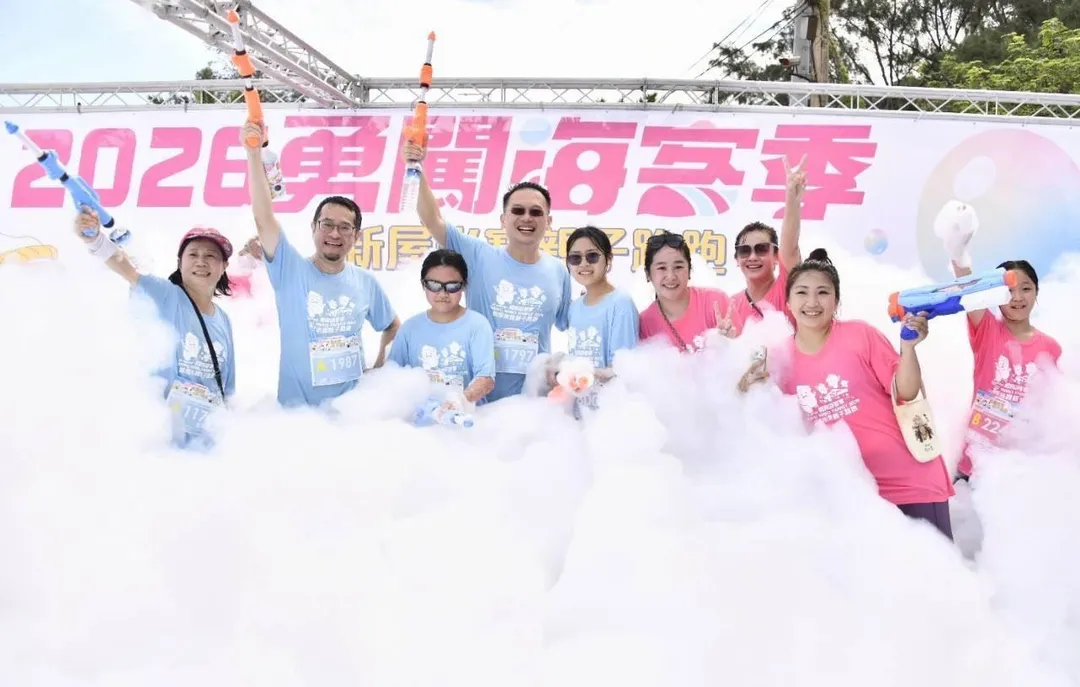 桃園市副市長蘇俊賓今（22）日晨間前往新屋區，出席「2026米寶路跑勇闖海客季」。（圖／桃園市客家局提供）