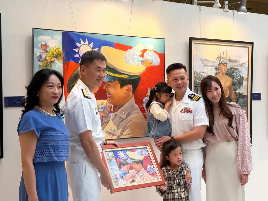 海光藝文特展－國軍第59屆文藝金像獎巡迴美展暨海軍司令部80周年部慶特展開幕。（圖／讀者提供）