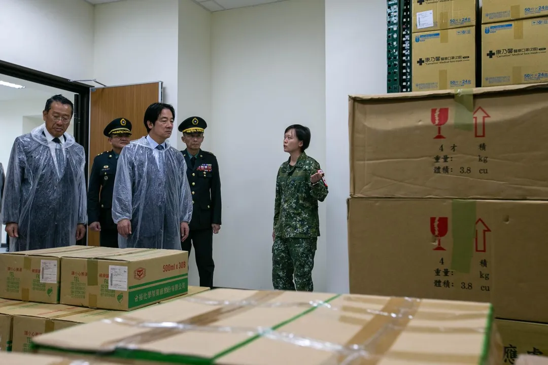 總統賴清德在823砲戰68周年前往金門視察。(圖/總統府提供)