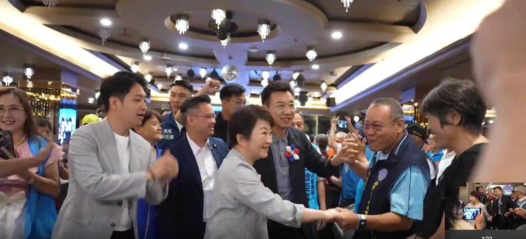 盧秀燕受到熱烈歡迎。（圖/台中市府提供）