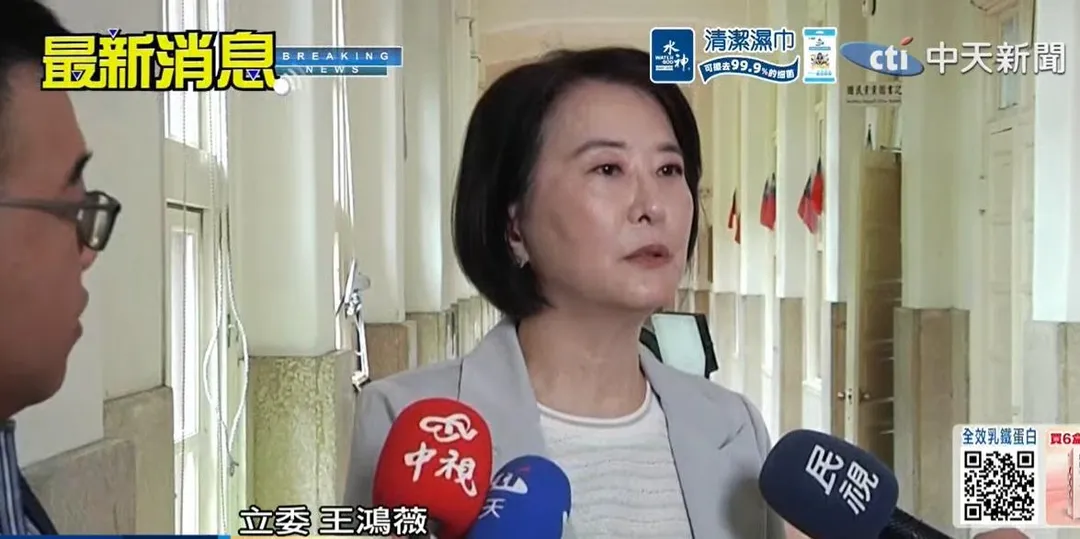 國民黨立委王鴻薇。（圖／中天新聞）
