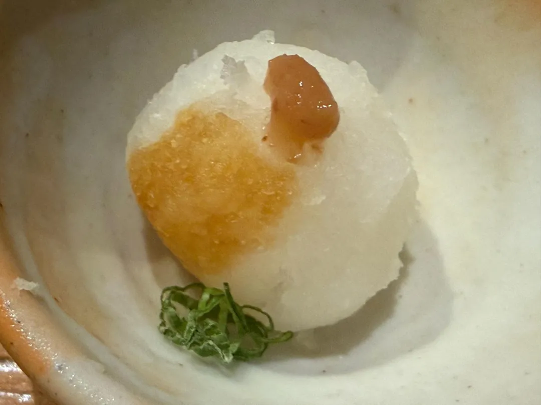 清爽蘿蔔泥和南高梅。(圖/黃宏輝提供)