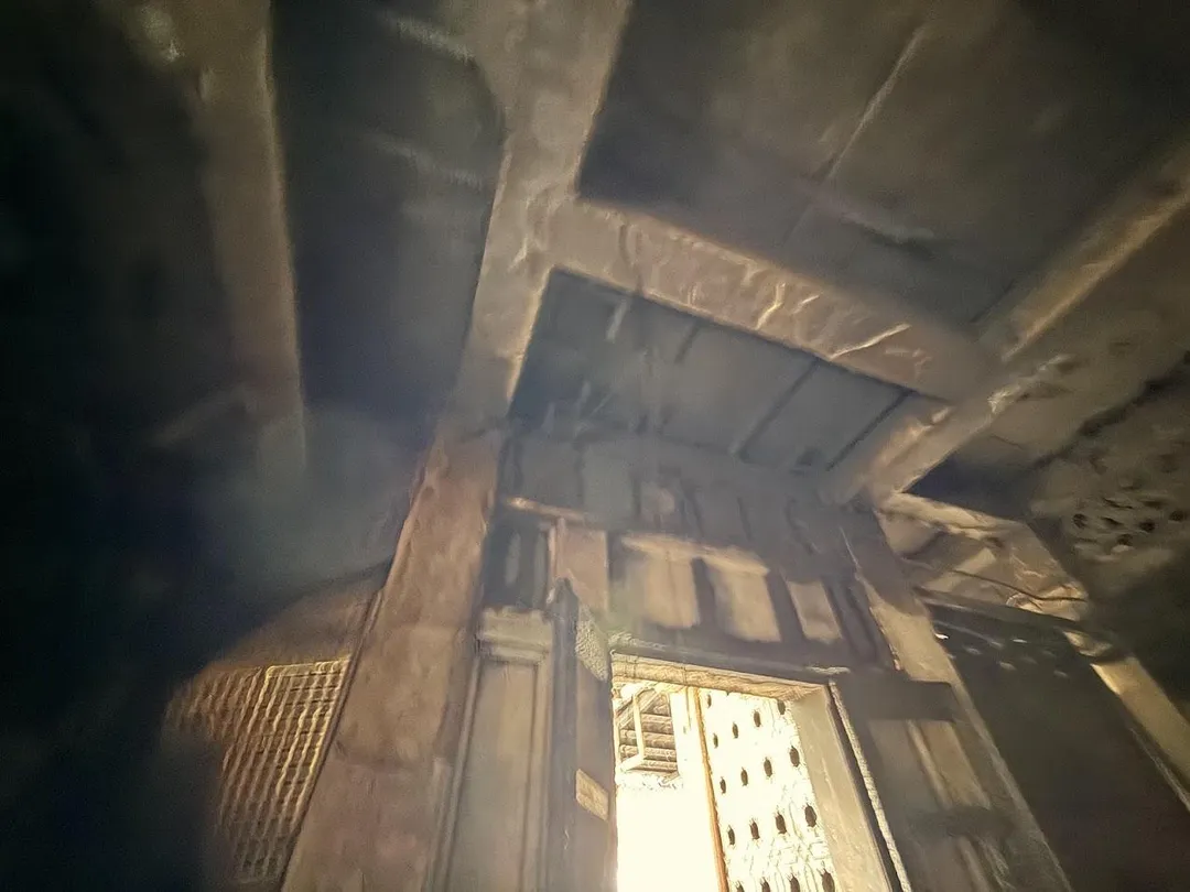 火場內部的慘狀。(圖/北市結構技師公會理事長徐茂卿提供)