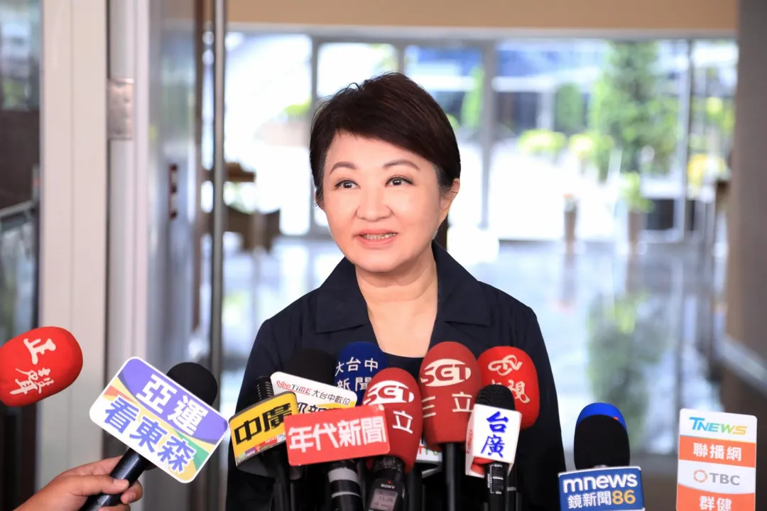 盧秀燕受訪。（圖/中天新聞）