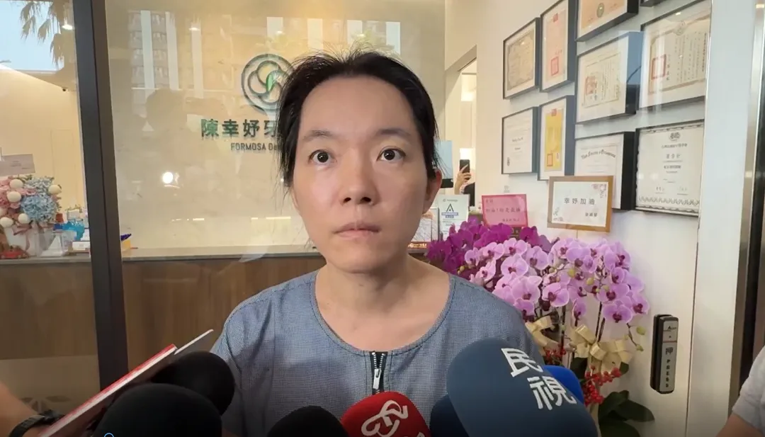 陳幸妤25日中午受訪。（圖／中天新聞）