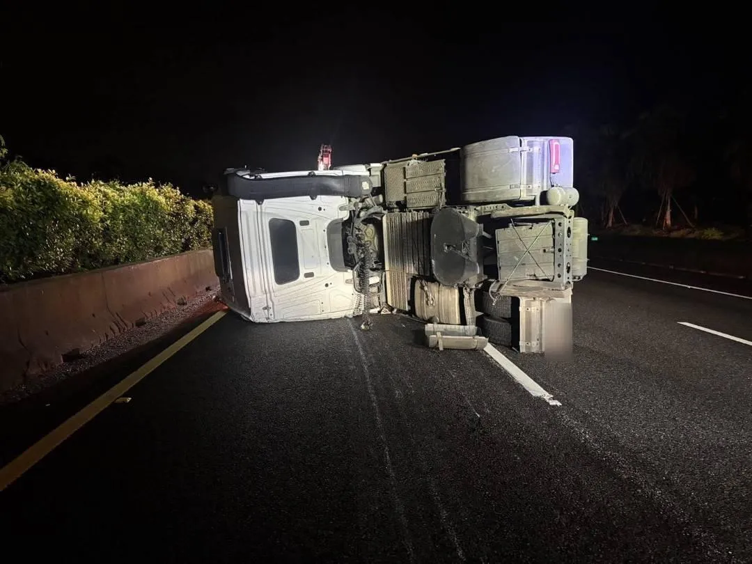 慘烈的車禍現場。(圖/警方提供)