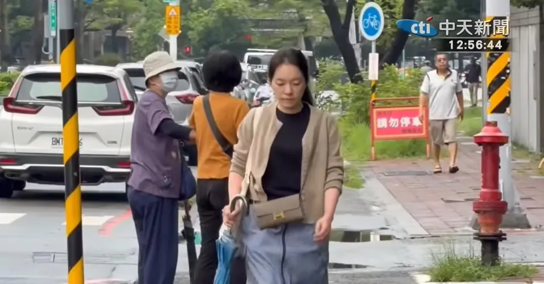 陳幸妤穿搭成為外界關注焦點。（圖/中天新聞）