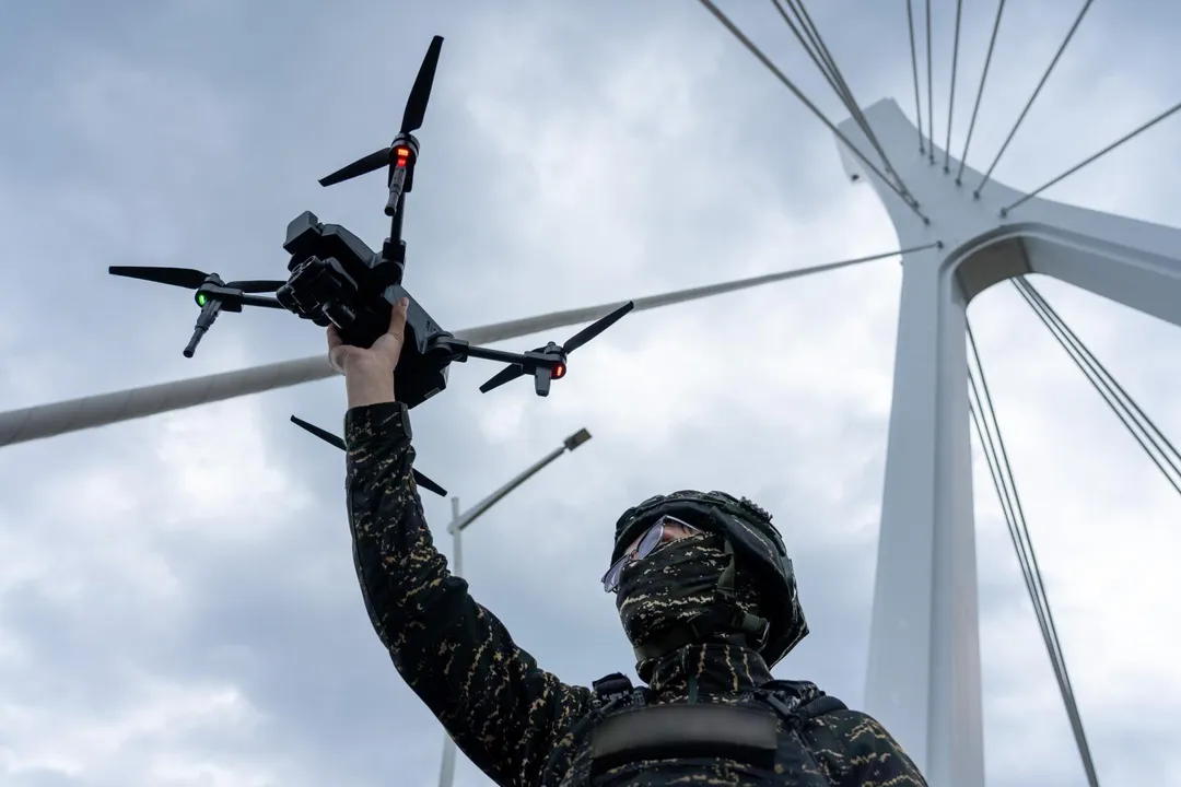國軍無人機示意圖。(圖/軍聞社)