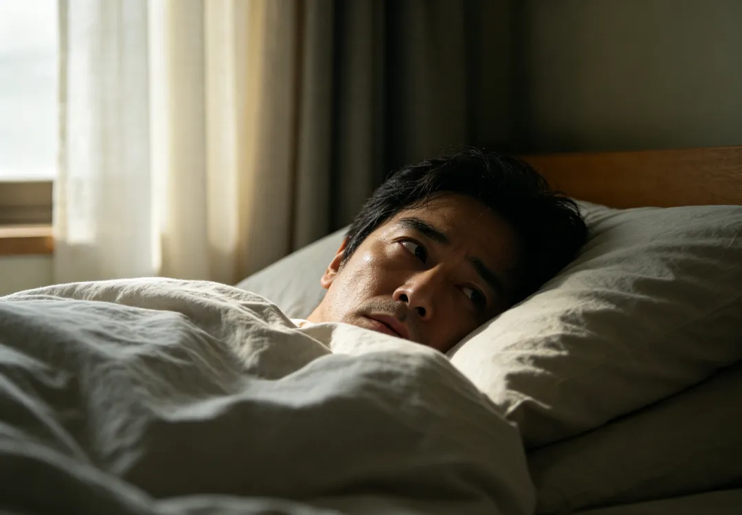 「明明已經醒了，身體卻動不了，甚至看到黑影、聽到奇怪聲音？」這種俗稱「鬼壓床」的經驗，其實是醫學上的「睡眠癱瘓症」。（示意圖／AI生成圖）