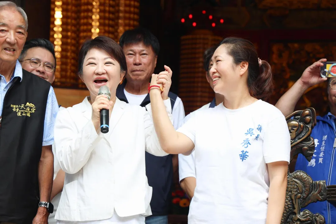 盧秀燕赴台東為吳秀華站台。（圖／國民黨提供）
