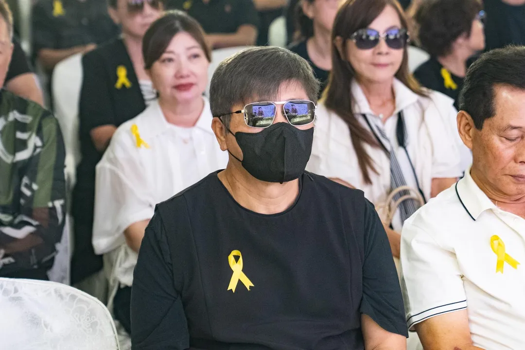 胡瓜出席陳盈潔的告別式。（圖／單程旅行社提供）
