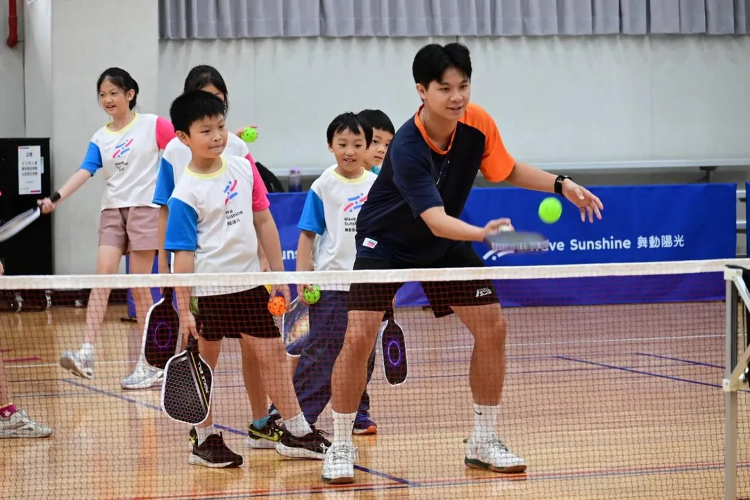 新北淡水運動中心9月底起開設10至13歲兒童匹克球班。（照片來源／淡水運動中心）